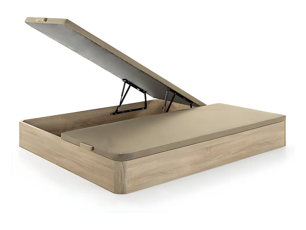 Ensemble 180 x 200 cm sommier coffre naturel clair + matelas mousse ép.30cm - SOLAK de YSMÉE>Vente-unique Sale
