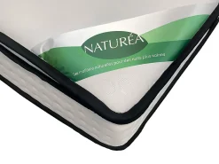 Vente-unique Ensemble 160 x 200 cm sommier tapissier + matelas ressorts ensachés 7 zones surmatelas intégré et coutil bambou ép.26cm - MIREZA* Ensemble Sommier Et Matelas