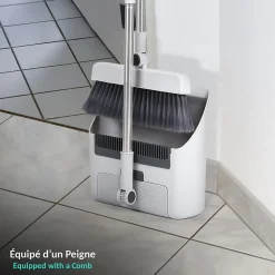Fishtec Ensemble balai 3 en 1 Pivotant 180 pelle peigne Intégré* Balai Et Tête De Balai