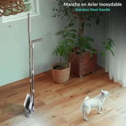 Fishtec Ensemble balai 3 en 1 Pivotant 180 pelle peigne Intégré* Balai Et Tête De Balai