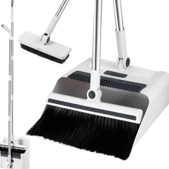 Fishtec Ensemble balai 3 en 1 Pivotant 180 pelle peigne Intégré* Balai Et Tête De Balai