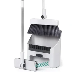 Fishtec Ensemble balai 3 en 1 Pivotant 180 pelle peigne Intégré* Balai Et Tête De Balai