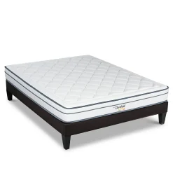 Bellecour Ensemble Bartoldi 160x200 cm Matelas Ressorts ensachés + Sommier Bois* Ensemble Sommier Et Matelas