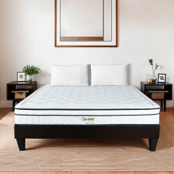 Bellecour Ensemble Bartoldi 160x200 cm Matelas Ressorts ensachés + Sommier Bois* Ensemble Sommier Et Matelas