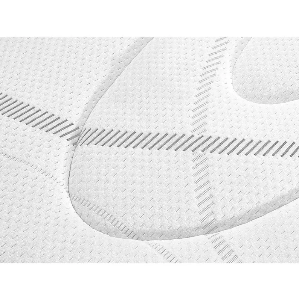 Ensemble ULTIMUM + Sommier confort ferme vigoroso deco + pieds 180x200 Jersey Gris foncé Mousse>Bultex Best
