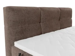 Ensemble complet boxspring tête de lit capitonnée + sommiers relaxation électrique + matelas + surmatelas - 2 x 80 x 200 cm -><noscript><img width=