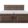 Vente-unique Ensemble complet boxspring tête de lit capitonnée + sommiers relaxation électrique + matelas + surmatelas - 2 x 90 x 200 cm -* Lit Double