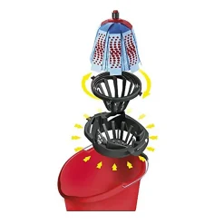 Juanio Ensemble complet de seau avec balai à franges, poignée et essoreuse torsion, capacité 10 L* Serpillère