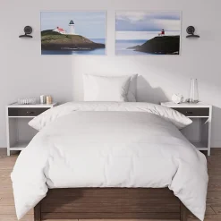 Ensemble couette et parure 5 Pièces BOHEME bleu canard pour lit en 90x190 cm, par><noscript><img width=