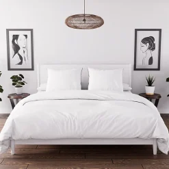 Soleil D'Ocre Ensemble couette et parure 7 Pièces BOHEME blanc pour lit en 160x200 cm, par* Parure De Lit
