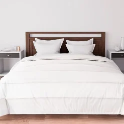 Soleil D'Ocre Ensemble couette et parure 7 Pièces BOHEME lin pour lit en 160x200 cm, par* Parure De Lit