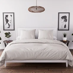Soleil D'Ocre Ensemble couette et parure 7 Pièces BOHEME lin pour lit en 160x200 cm, par* Parure De Lit
