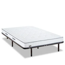 Ensemble Cristal 90x200 cm Matelas Mousse + Sommier Métal>Olympe Literie Online