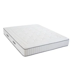 Ensemble Cristal 140x190 cm Matelas Mousse + Sommier Bois><noscript><img width=