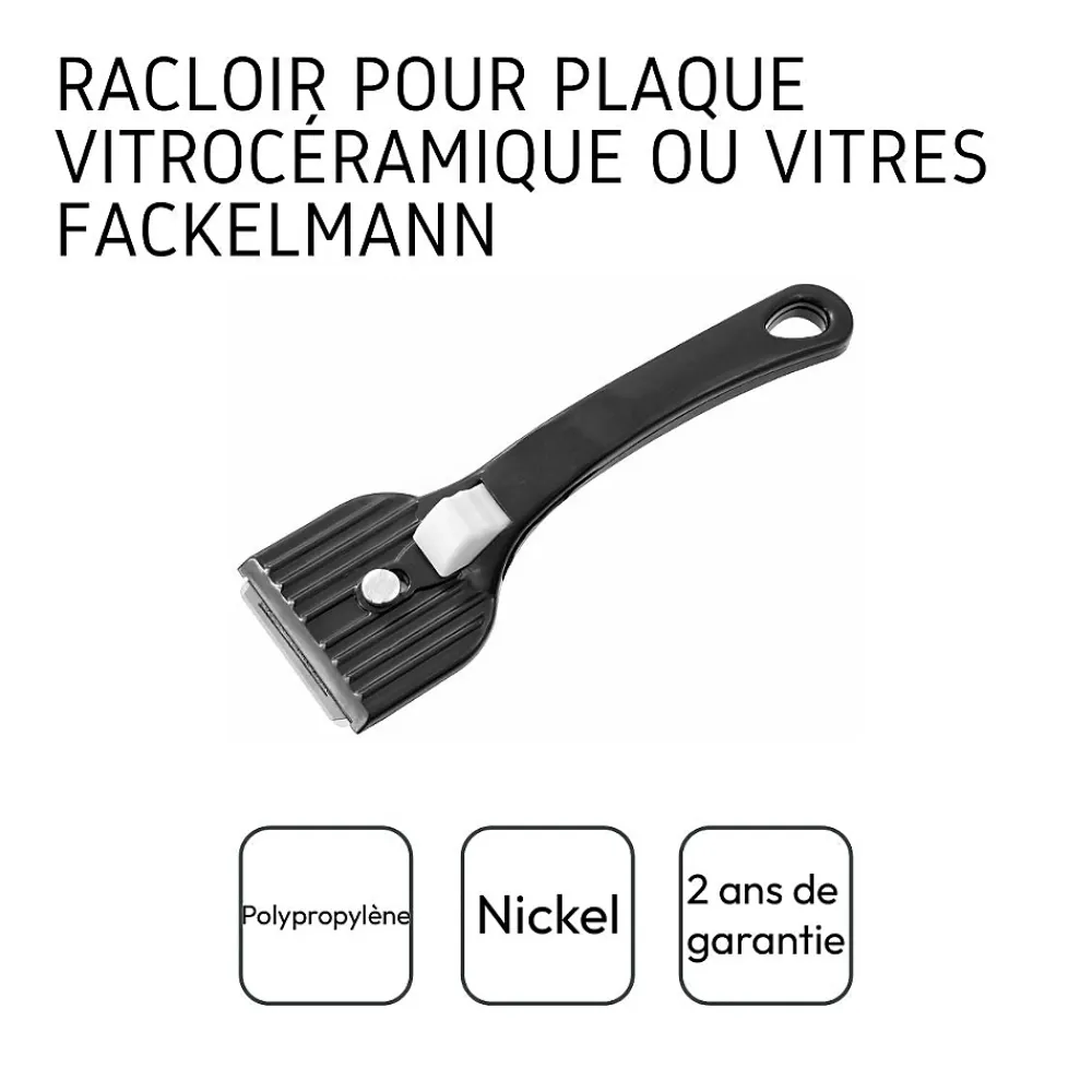 Fackelmann Ensemble de 2 Racloirs pour plaque vitrocéramique* Nettoyant Pour Cuisine