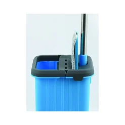MSV Ensemble de nettoyage Seau Serpillière à plat nouveau système d'essorage COMPACTO* Serpillère