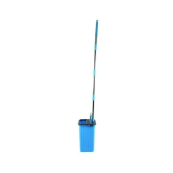 MSV Ensemble de nettoyage Seau Serpillière à plat nouveau système d'essorage COMPACTO* Serpillère