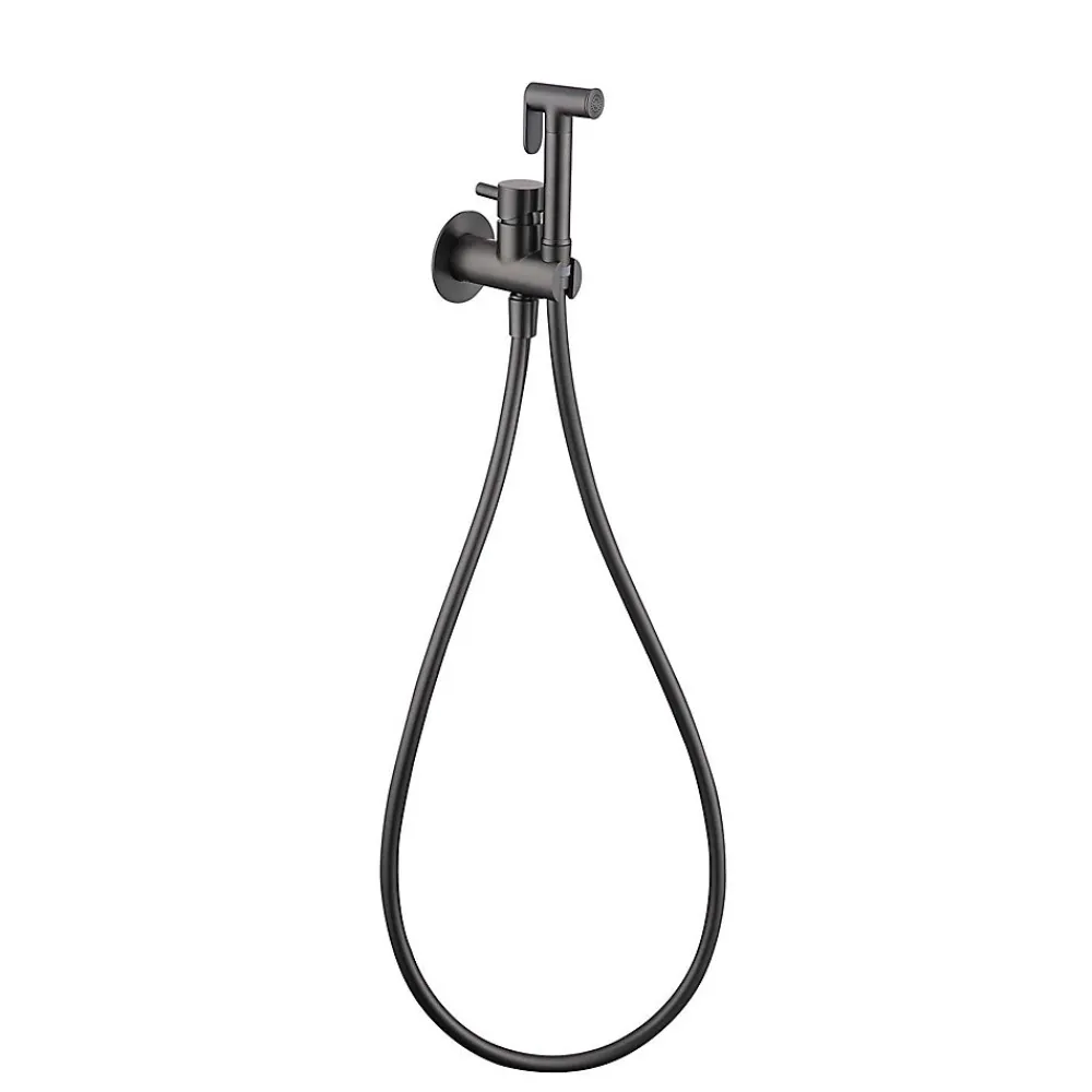 Ensemble douchette hygiénique WC SKY BATH black gun metal PVD Inox S304 série HARMONY>Poalgi Best