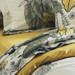 Tradilinge Ensemble drap plat et 2 taie Toco (280x310 cm - Kaki)* Parure De Lit