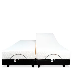 Bellecour Ensemble Duo Matelas Mousse Accueil Mémoire de forme + Sommiers électriques SuperFlex 12x80x200 cm* Ensemble Sommier Et Matelas