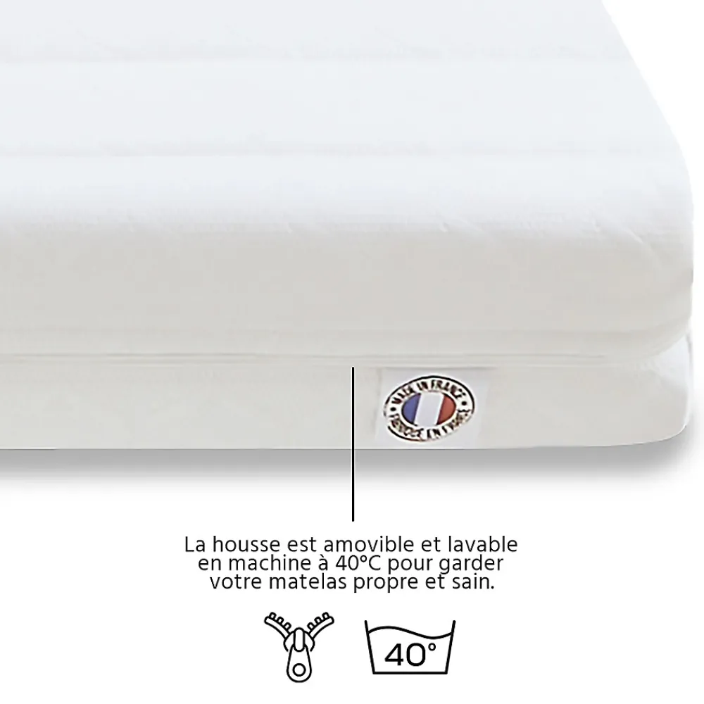 Olympe Literie Ensemble Egio 180x200 cm Matelas Mousse + Sommier Bois* Ensemble Sommier Et Matelas