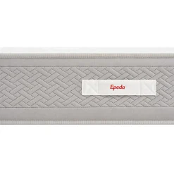 Ensemble L'INOUBLIABLE + Sommier Confort Medium + Pieds 90x200 Gris souris Ressorts><noscript><img width=
