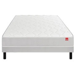 Epeda Ensemble DÉPAYSANT + Sommier Escale + Pieds 120x200 Ressorts* Ensemble Sommier Et Matelas