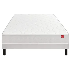 Epeda Ensemble ITINERAIRE + Sommier Escale + Pieds 90x200 Ressorts* Ensemble Sommier Et Matelas