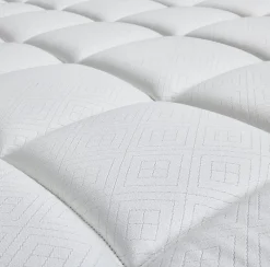 Epeda Ensemble LE MAJESTUEUX + Sommier Confort Medium + Pieds 200x200 Gris souris Ressorts* Ensemble Sommier Et Matelas