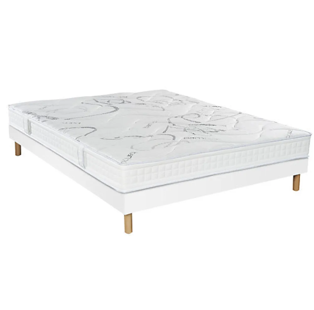Ensemble MORPHOZONE 190 + Sommier Tradition Graphic 13cm + Pieds 110x200 Latex>Essenzia Sale