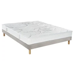 Ensemble MORPHOZONE 210 + Sommier Tradition Graphic 13cm + Pieds 160x200 Latex><noscript><img width=