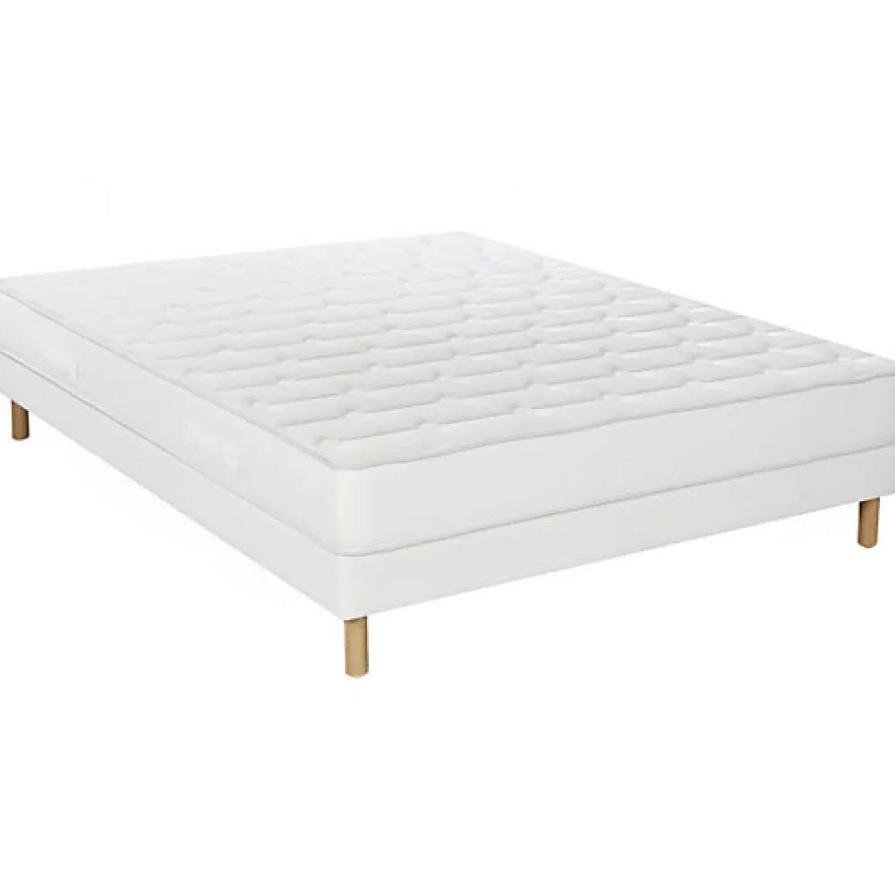 Essenzia Ensemble DELICE + Sommier Tradition Graphic + Pieds 140x200 Mousse* Ensemble Sommier Et Matelas
