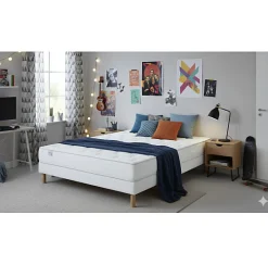 Essenzia Ensemble DELICE + Sommier Tradition Graphic + Pieds 140x200 Mousse* Ensemble Sommier Et Matelas
