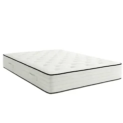Ensemble GRAND PALAIS 3000 + Sommier tradition Graphic 19 cm + Pieds 160x200 Beige Ressorts>Essenzia Sale