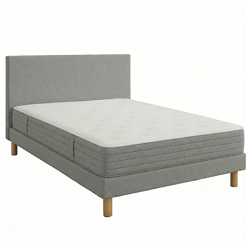 Essenzia Ensemble LEVITATION Ferme 1000 + Sommier Tradition Graphic 13 cm + Pieds 160x220 Anthracite Ressorts* Ensemble Sommier Et Matelas