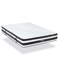 Bellecour Ensemble Fontainebleau 90x190 cm Matelas Ressorts ensachés + Sommier Bois* Ensemble Sommier Et Matelas
