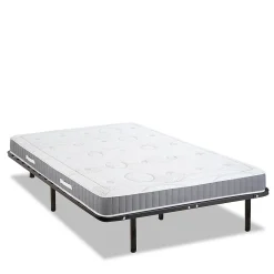 Ensemble Intuition 90x190 cm Matelas Mousse + Sommier Métal>Olympe Literie Best