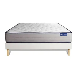 Actisom Ensemble Latex et mémoire de forme de confort Ferme avec sommier kit* Ensemble Sommier Et Matelas