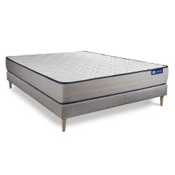 Actisom Ensemble Latex et mémoire de forme de confort Ferme avec sommier kit* Ensemble Sommier Et Matelas