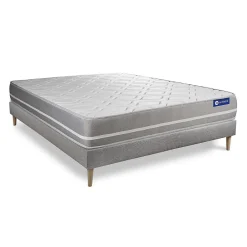 Actisom Ensemble Latex et mémoire de forme de confort Equilibré avec sommier kit* Ensemble Sommier Et Matelas