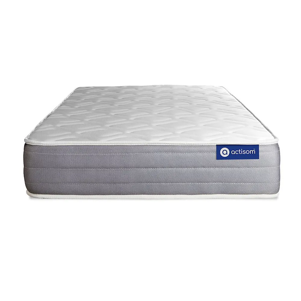 Actisom Ensemble Latex et mémoire de forme de confort Mi-ferme avec sommier kit* Ensemble Sommier Et Matelas