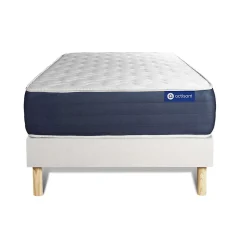 Actisom Ensemble Latex et mémoire de forme de confort Equilibré avec sommier kit* Ensemble Sommier Et Matelas