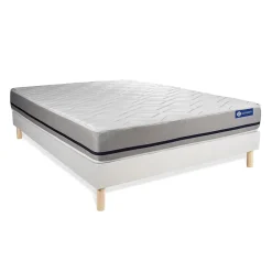 Actisom Ensemble Latex et mémoire de forme de confort Mi-ferme avec sommier kit* Ensemble Sommier Et Matelas