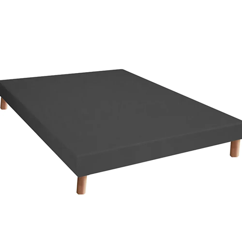 Idliterie Ensemble matelas 100% latex 3 zones sommier noir 140x190* Ensemble Sommier Et Matelas