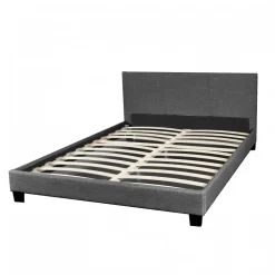 Weber Industries Ensemble Matelas + Lit 140x190 DUBLIN / Gris foncé* Ensemble Sommier Et Matelas