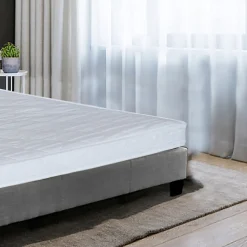 Weber Industries Ensemble Matelas + Lit 140x190 DUBLIN / Gris foncé* Ensemble Sommier Et Matelas