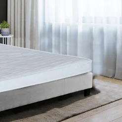 Ensemble Matelas + Lit 140x190 DUBLIN / Gris clair><noscript><img width=