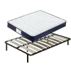 Ensemble Matelas à ressorts + Sommier avec lattes larges 140x190cm, Epaisseur du Matelas 22cm>Teeno Best