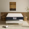 Teeno Ensemble Matelas à ressorts+ Lit Sommier Tapissier Déco 140x190cm, Epaisseur du Matelas 22cm* Ensemble Sommier Et Matelas