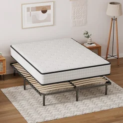 Ensemble Matelas en mousse + Sommier à Lattes 140x190cm, Epaisseur du Matelas 22cm><noscript><img width=